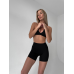 Спортивний топ бра з надзвичайно приємної тканини жіночий чорний