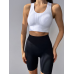Спортивні велосипедки жіночі Push Up безшовні пуш ап базові чорні короткі