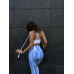 Спортивні лосини з 3D Push up Diana сині блакитні Спортивні лосини з 3D Push up Diana сині блакитні