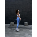 Спортивні лосини з 3D Push up Diana сині блакитні Спортивні лосини з 3D Push up Diana сині блакитні