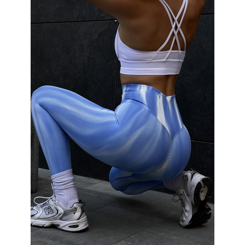 Спортивні лосини з 3D Push up Diana сині блакитні Спортивні лосини з 3D Push up Diana сині блакитні