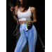 Спортивні лосини з 3D Push up Diana сині блакитні Спортивні лосини з 3D Push up Diana сині блакитні