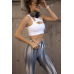 Спортивні лосини з 3D Push up Diana сірі білі Спортивні лосини з 3D Push up Diana сірі білі