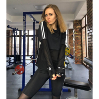 Рашгард жіночий спортивний з сіточкою 4 STRIPES