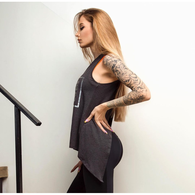 Спортивна майка Fitness Fanatic dark M/L