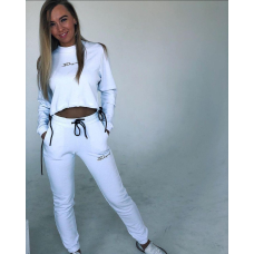 S Жіночі штани джогери спортивні Signature White