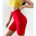 Спортивні велосипедки жіночі Push Up безшовні пуш ап базові червоні короткі