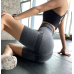 Спортивні велосипедки жіночі Push Up безшовні пуш ап базові сірі короткі