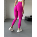 Спортивні лосини жіночі з подвійним Push up та V-подібним швом рожеві Спортивні лосини жіночі з подвійним Push up та V-подібним швом рожеві