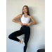 Спортивні лосини жіночі з подвійним Push up та V-подібним Чорні Спортивні лосини жіночі з подвійним Push up та V-подібним Чорні