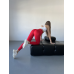 Спортивні лосини жіночі з подвійним Push up та V-подібним швом червоний Спортивні лосини жіночі з подвійним Push up та V-подібним швом червоний