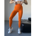 Спортивні лосини жіночі з подвійним Push up та V-подібним швом Оранжевий Спортивні лосини жіночі з подвійним Push up та V-подібним швом Оранжевий