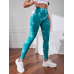 Спортивні легінси пушап жіночі мармурові димок бірюзові з білим Спортивні легінси пушап жіночі мармурові димок бірюзові з білим