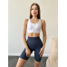 Спортивний базовий кроп топ на змійці спереду білий топ бра