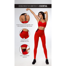 Спортивні легінси Essential Red S