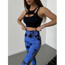 Зручний оригінальний спортивний топ колір чорний топ бра